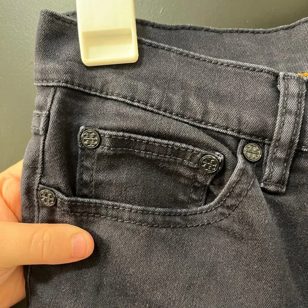 Tory Burch Navy Straight Jeans Size 25 Cotton